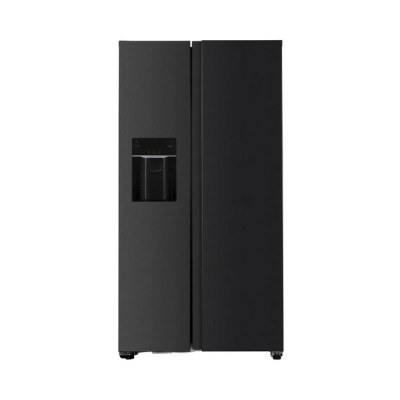 Kibernetik FCSBS600NFEM Side-by-Side Kühlkombination Freistehend 577 l Schwarz