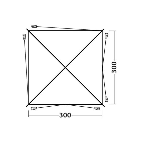 Outwell Fastlane 300 Shelter Schutz Grau, 3 image