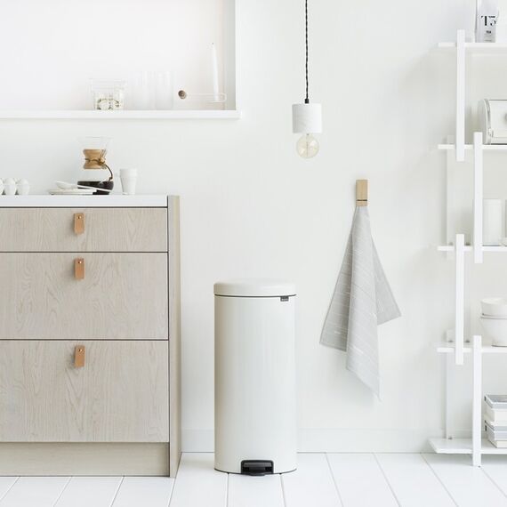 Brabantia Pedal Bin newIcon Rund Weiß, Farbe: Weiß, 3 image