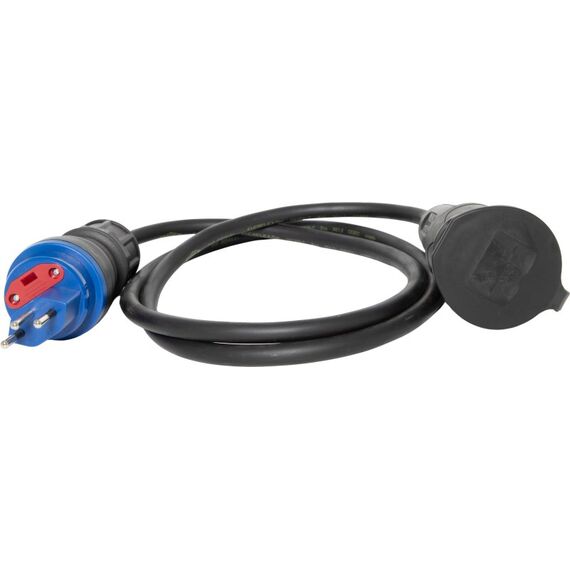 Brennenstuhl 1131112030 Verlängerungskabel 1,5 m 1 AC-Ausgänge Drinnen Schwarz, Blau