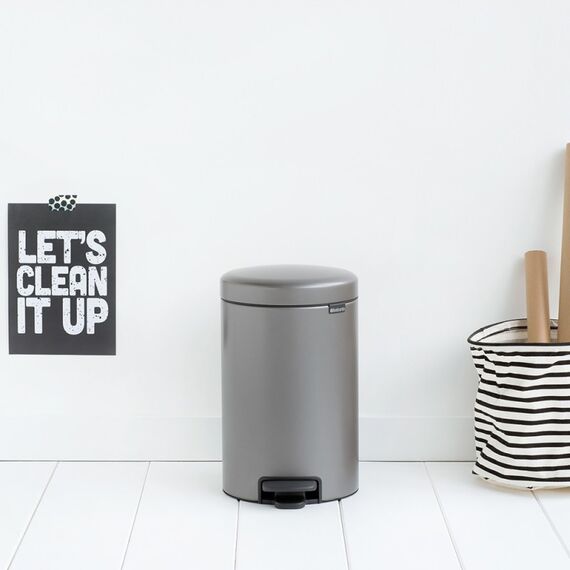 Brabantia 113628 Abfallbehälter Rund Platin, Farbe: Platin, 3 image