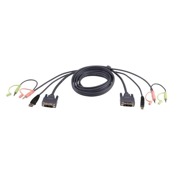 ATEN USB-DVI-D-Single-Link-KVM-Kabel, 3 m