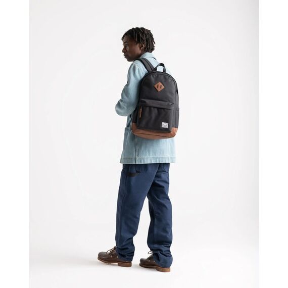 Herschel Heritage Rucksack Schwarz, Beige Polyester, 3 image
