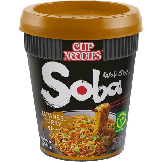 Nissin Cup Japanese Curry Instant-Soba-Nudeln