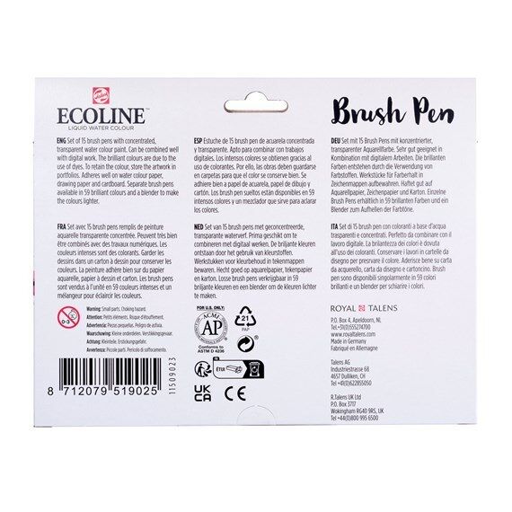 Talens Brush Pen Set | 15 Farben