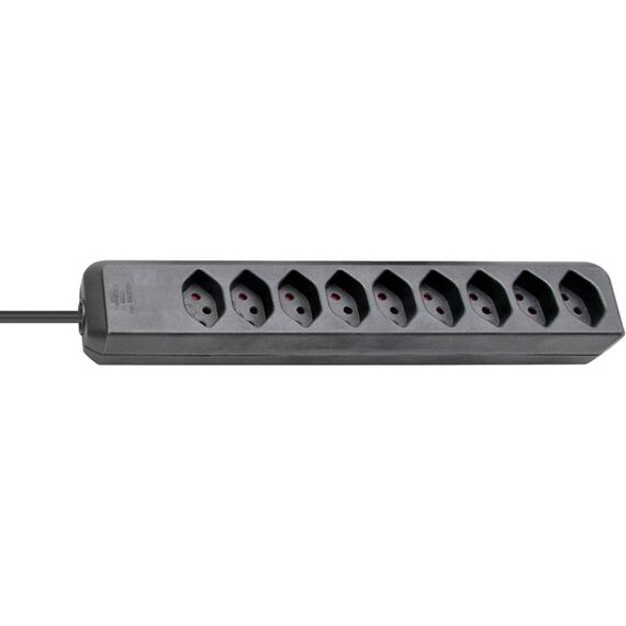 Brennenstuhl 1157222 Verlängerungskabel 2 m 9 AC-Ausgänge Schwarz