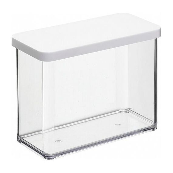 Rotho Loft Rechteckig Box 2,1 l Transparent, Weiß
