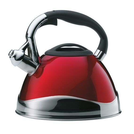 Kela 11658 Wasserkessel 3 l Rot, Edelstahl