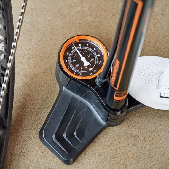 SKS 11661 Handluftpumpe Schwarz, Orange Boden-Luftpumpe, 4 image