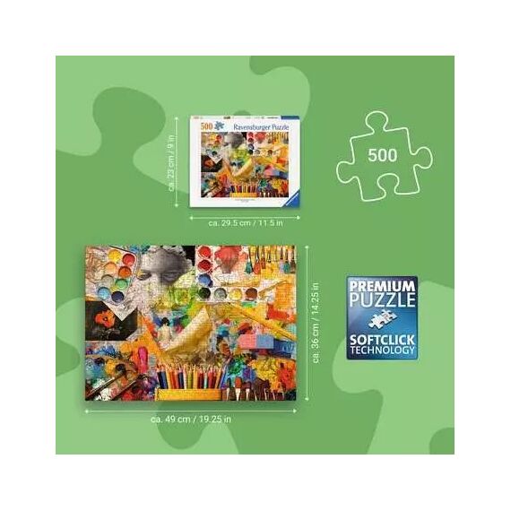 Ravensburger 12001845 Puzzlespiel 500 Stück(e) Kunst, 3 image