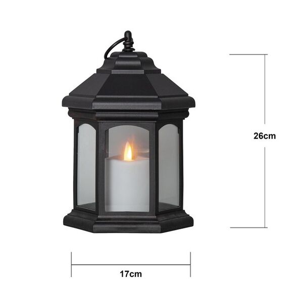 Star Trading Linta Laterne LED Schwarz, 3 image
