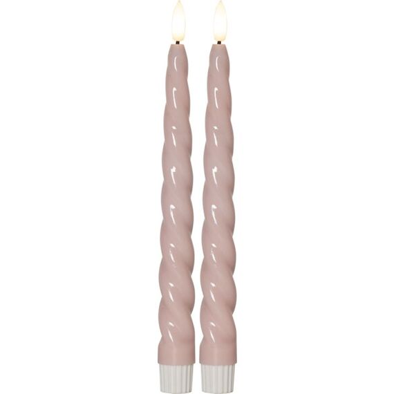 Star Trading LED Dinner Kerze 2P Shine Rose, Farbe: Pink