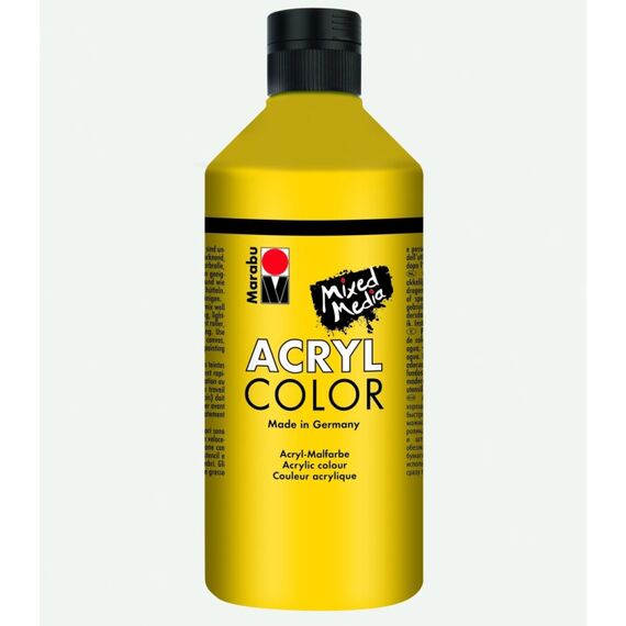 Marabu 12010075019 Acrylfarbe 500 ml Gelb Flasche