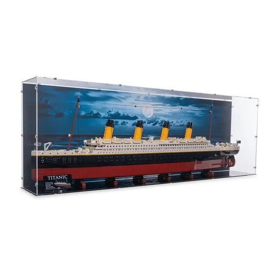 iDisplayit EC1382147NS-BLK-STV01 Vitrine Schwarz, Transparent