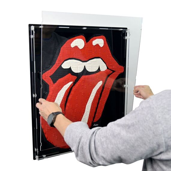 iDisplayit QWC520360-BLK Vitrine Schwarz, 3 image