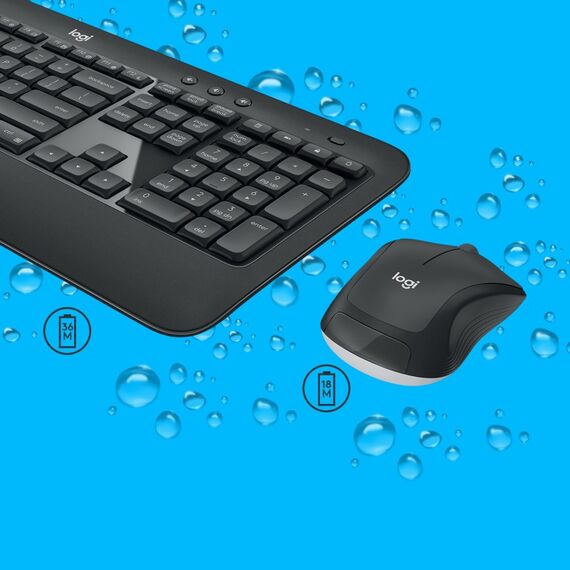Logitech MK540 Advanced Tastatur Maus enthalten Universal RF Wireless QWERTY US International Schwarz, 6 image