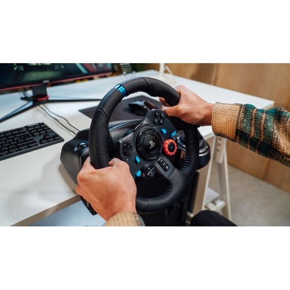 Logitech G G29 Driving Force Schwarz USB Lenkrad + Pedale Analog PC, PlayStation 4, PlayStation 5, Playstation 3, 4 image