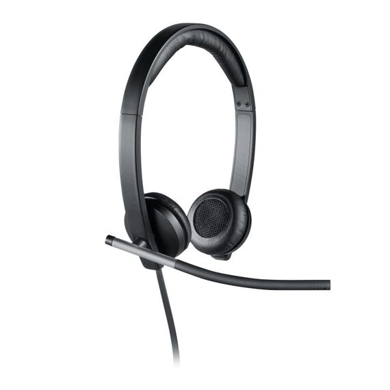 Logitech H650E Kopfhörer Kabelgebunden Kopfband Büro/Callcenter USB Typ-A Schwarz, Silber, 4 image