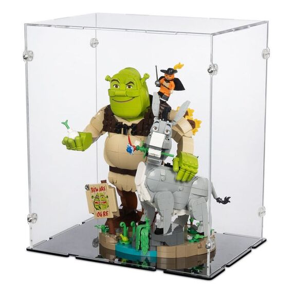 iDisplayit EC261830N-BLK Vitrine Schwarz, Transparent, Farbe: Schwarz, Transparent
