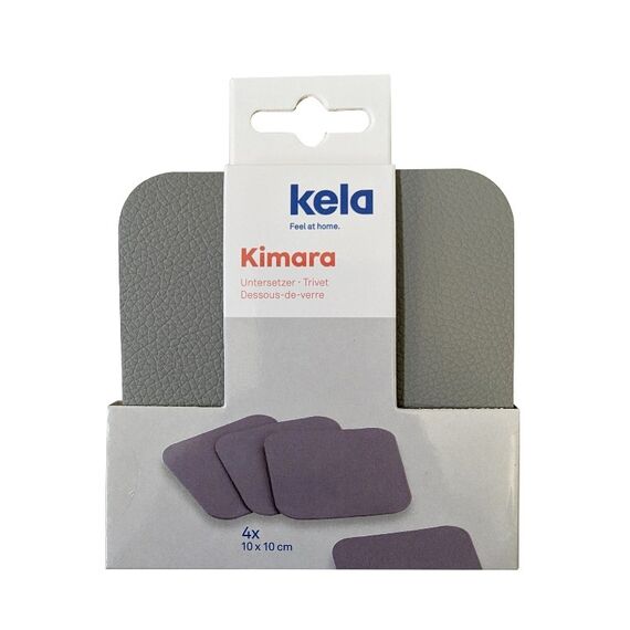 Kela Kimara Platzdeckchen Quadratisch Grau 4 Stück(e), 2 image