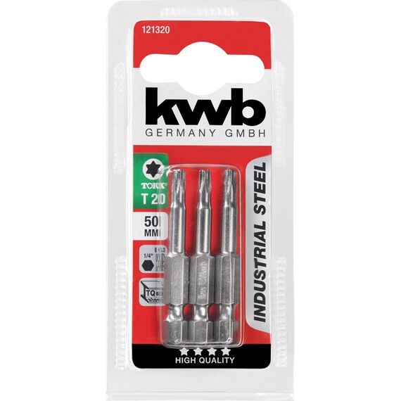 kwb INDUSTRIAL STEEL BITS, 50 MM TORX