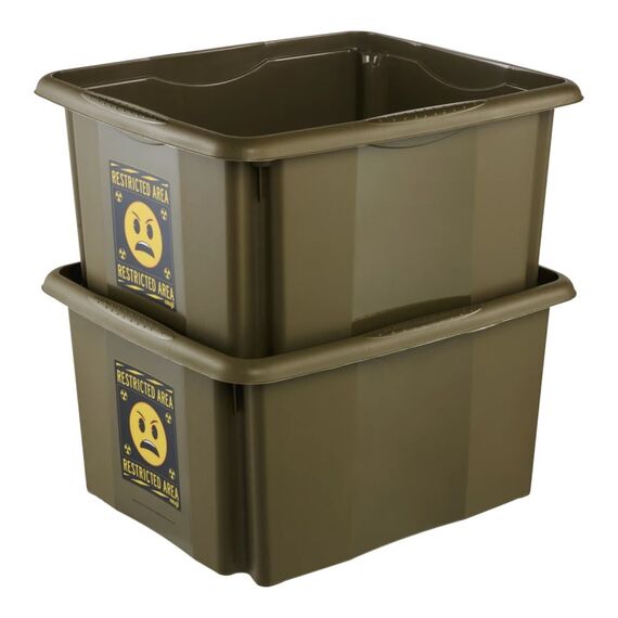 keeeper Karolina Aufbewahrungsbox Rechteckig Polypropylen (PP) Gelb, Olive, Schwarz, Farbe: Gelb, Olive, Schwarz, 2 image