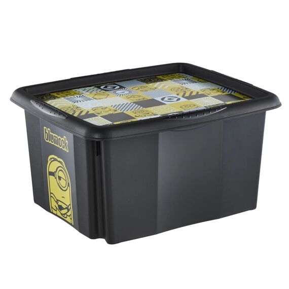 keeeper Karolina Aufbewahrungsbox Rechteckig Polypropylen (PP) Schwarz, Grau, Weiß, Gelb, Farbe: Schwarz, Grau, Weiß, Gelb