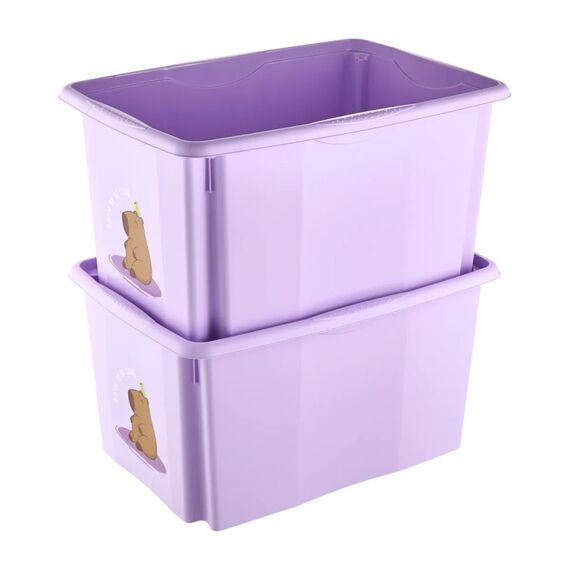 keeeper Karolina Aufbewahrungsbox Rechteckig Polypropylen (PP) Violett, Braun, Farbe: Violett, Braun, 2 image
