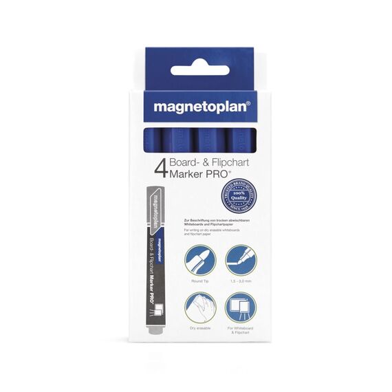 Magnetoplan 1228103 Marker 4 Stück(e) Schwarz