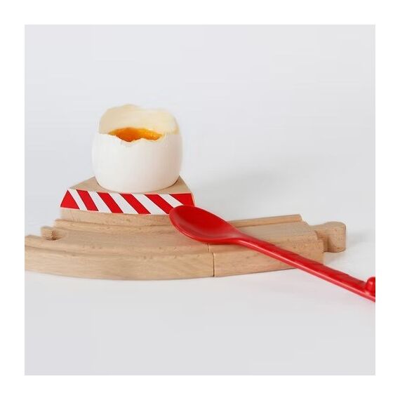 Neue Freunde 125023 Eierbecher Rot, Weiß, Holz, 4 image