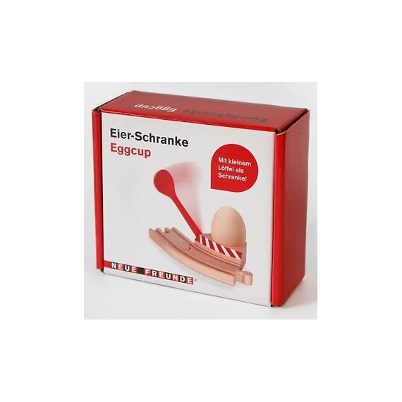 Neue Freunde 125023 Eierbecher Rot, Weiß, Holz, 6 image