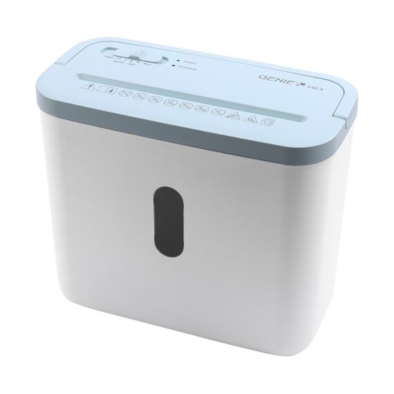 Genie 440 X Blue Aktenvernichter Kreuzschreddern 72 dB Blau, Weiß