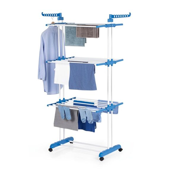 EASYmaxx 12719 Wäscheständer & -leine Blau, Weiß