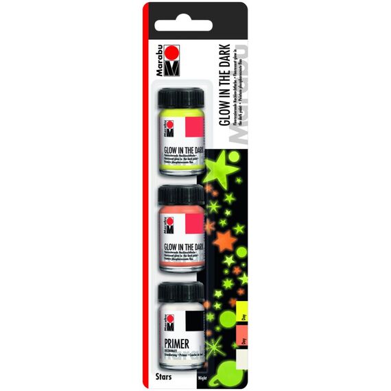 Marabu STARS Farbe auf Wasserbasis Orange, Gelb 15 ml Flasche 2 Stück(e)