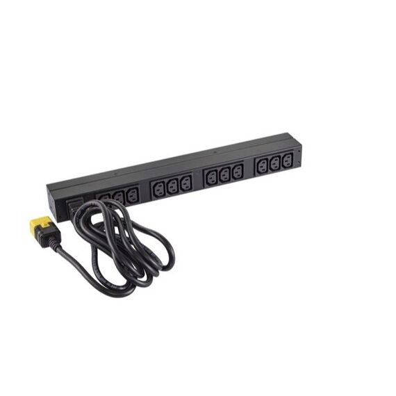 APC Rack PDU, Basic, 1 HE, 16 A, 208/230 V, (12) C13, 4 image