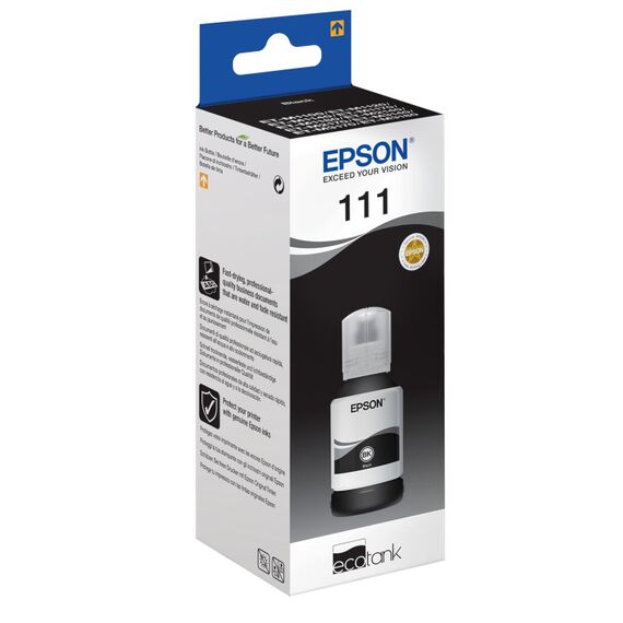 Epson 111 EcoTank-Tintenflasche in Pigmentschwarz