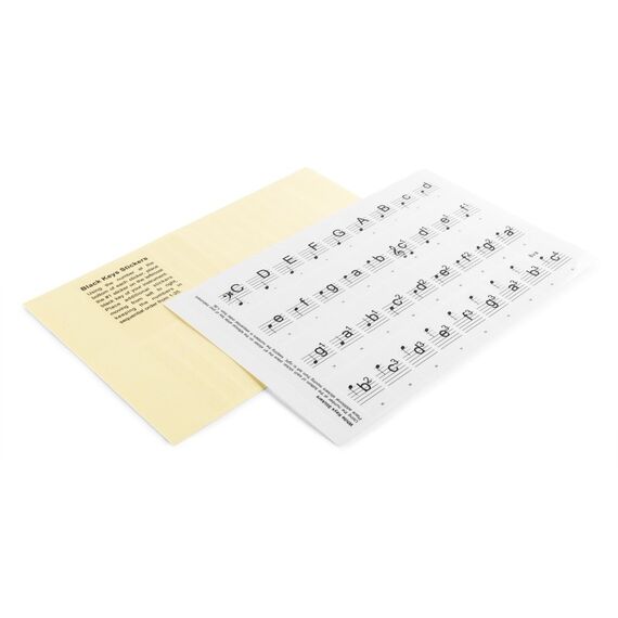 MAX Music KB-KEY Dekorativer Aufkleber Transparent Entfernbar 61 Stück(e)