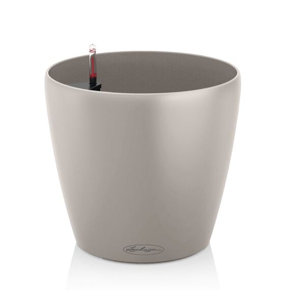 LECHUZA CLASSICO Color 28 Drinnen Topfpflanzer Freistehend Recycelbarer Kunststoff Braun, Sand, Farbe: Braun, Sand