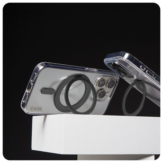 PanzerGlass CARE™ by ® Case Transparent m. Schwarz Kickstand & MagSafe iPhone 16 Pro Max, 3 image