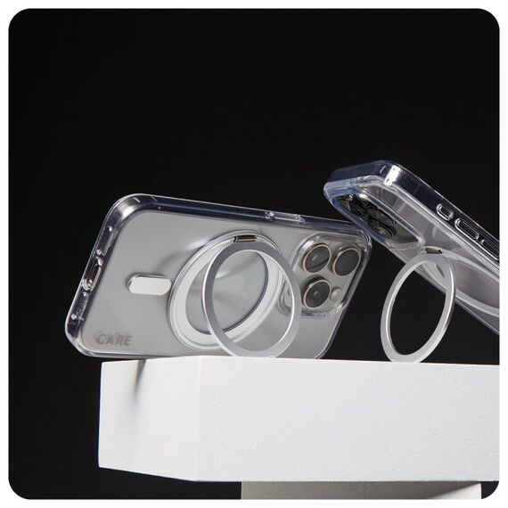 PanzerGlass CARE™ by ® Case Transparent m. Silber Kickstand & MagSafe iPhone 16 Pro Max, 3 image