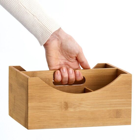 Zeller Present 13336 Aufbewahrungsbox Rechteckig MDF-Platten, Bambus Natürlich/Natur, 2 image