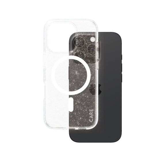 PanzerGlass CARE™ by ® Star Lit Case m. Weiß MagSafe iPhone 16 Pro