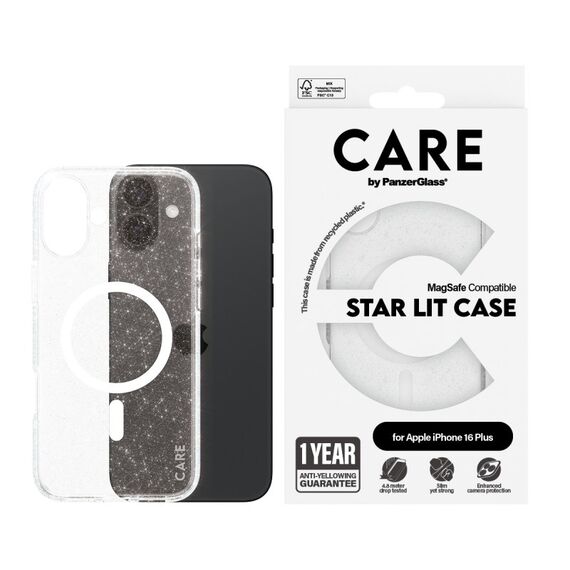 PanzerGlass CARE™ by ® Star Lit Case m. Weiß MagSafe iPhone 16 Plus, 2 image