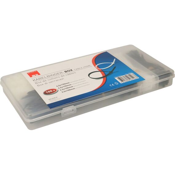 Max Hauri AG 136069 Kabelbinder Leiter-Kabelbinder Schwarz, Weiß 400 Stück(e), 4 image