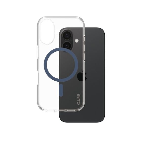 PanzerGlass CARE™ by ® Urban Combat Case Transparent m. Blau MagSafe iPhone 16