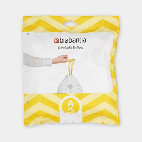 Brabantia 137600 Abfallbeutel 5 l Weiß 40 Stück(e)
