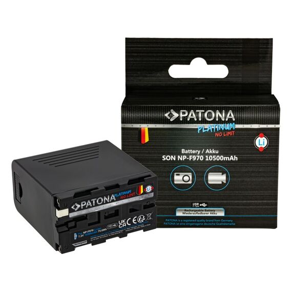 PATONA Platinum Akku f. Sony NP-F970 F960 F950 inkl. Powerbank 5V/2A USB Ausgang und PD USB-C Ein-/Ausgang, 4 image