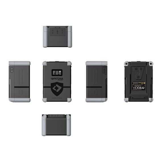 PATONA PROTECT V-Mount Akku V99-PD100 99Wh USB-C USB-A D-Tap 2xDC-out, 2 image
