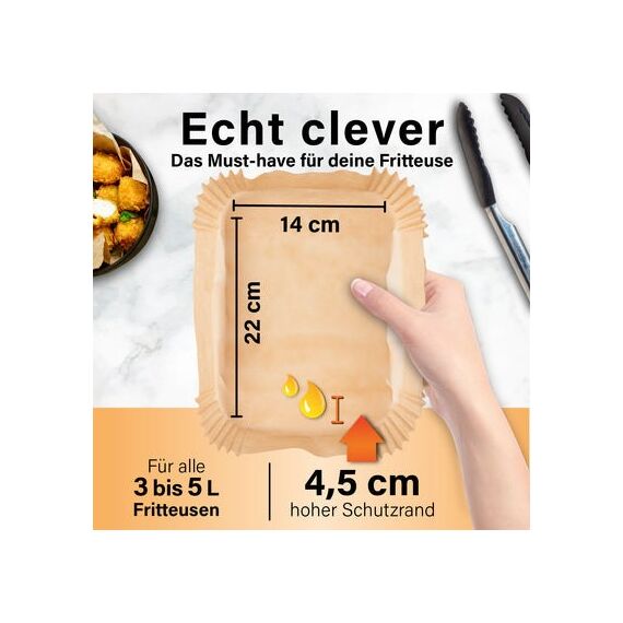 Gourmetmaxx 13873 Friteuse Zubehör Backblech Braun, 7 image