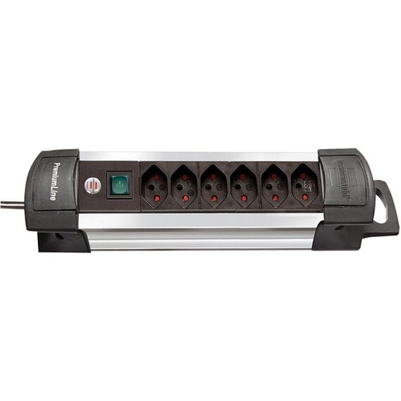 Brennenstuhl 1391002016 Verlängerungskabel 3 m 6 AC-Ausgänge Schwarz, Weiß